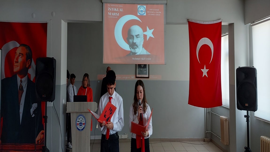 12 Mart İstiklal Marşının Kabulü ve M.Akif Ersoy´u Anma Günü Etkinliğimiz